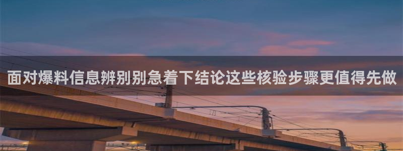 网络热点事件:面对爆料信息辨别别急着下结论这些核验步骤更值得先做