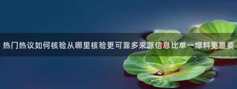 热点资讯大全：热门热议如何核验从哪里核验更可靠多来源信息比单一爆料更重要
